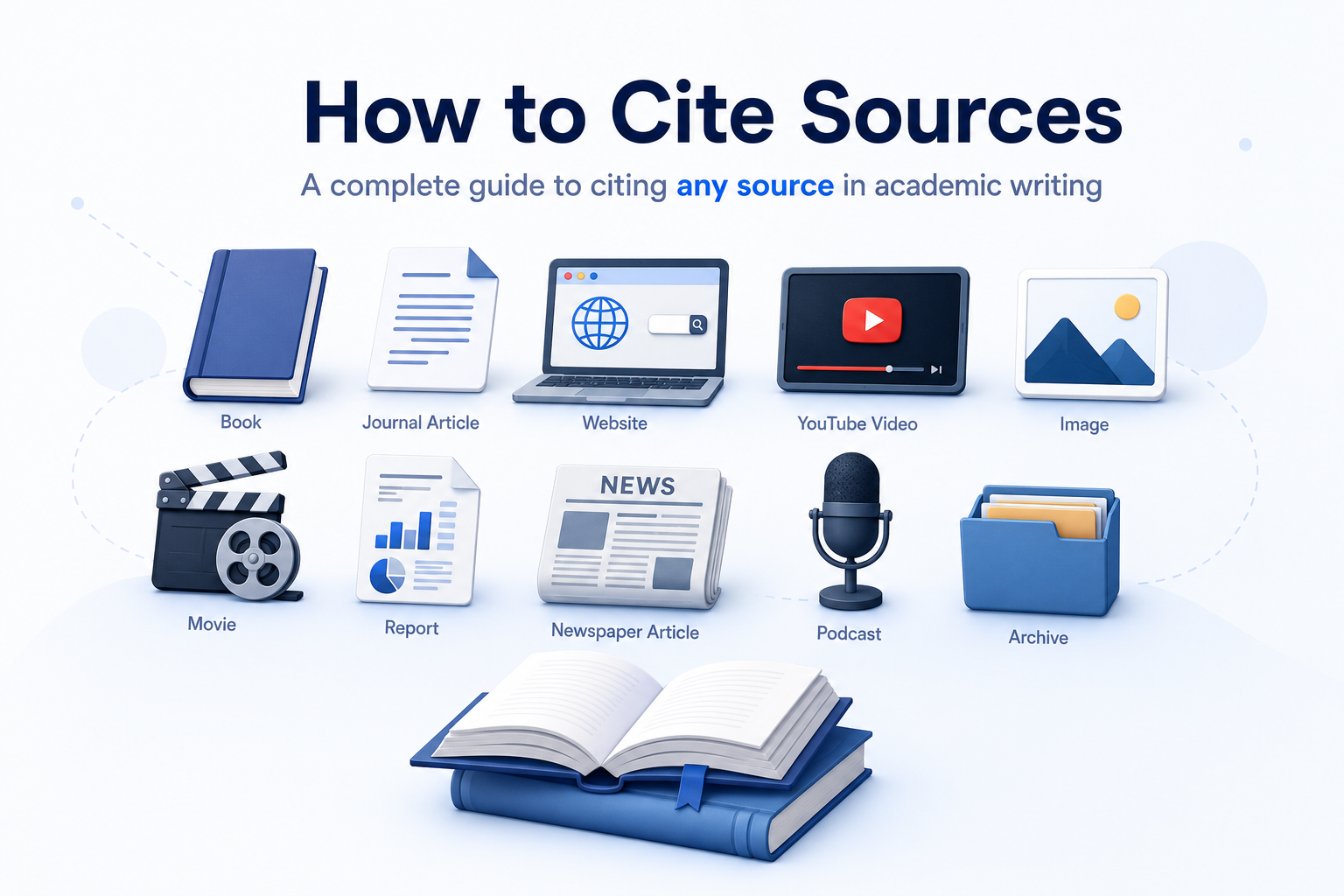 How to Cite Sources: A complete guide to citing any source in academic writing
